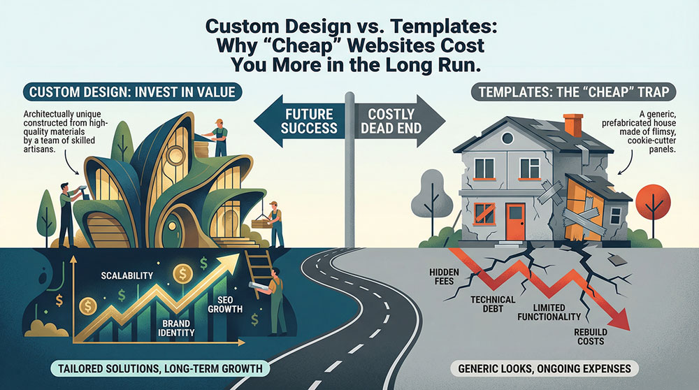 Custom Design vs Templates